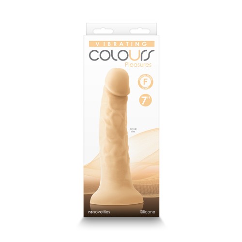 Dildo Vibrante Colours Pleasures Beige 7 Pulgadas